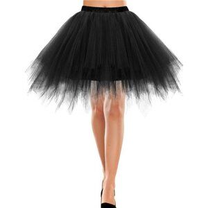 Women's Mini Tulle Skirt - 1950s Vintage Ballet Tutu Skater Skirt for Cosplay